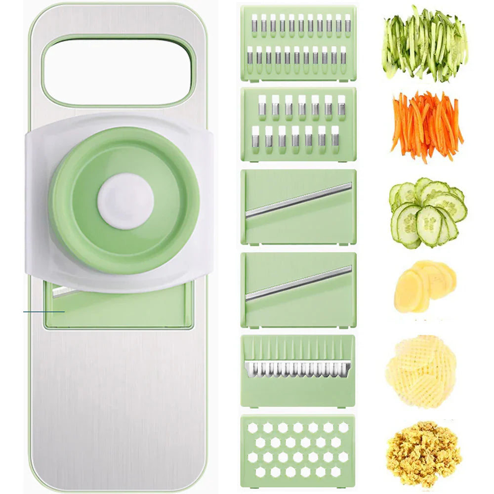 5 in 1 Stainless Steel Vegetable Cutter And Slicer