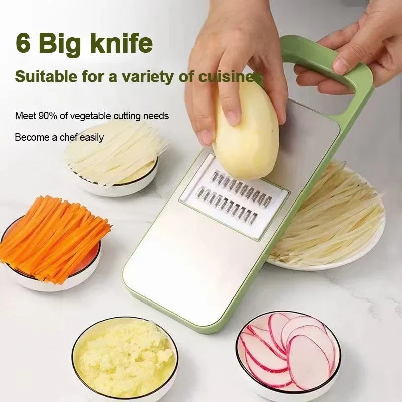 5 in 1 Stainless Steel Vegetable Cutter And Slicer