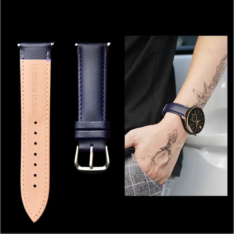 Soft Leather Smart Watch Strap